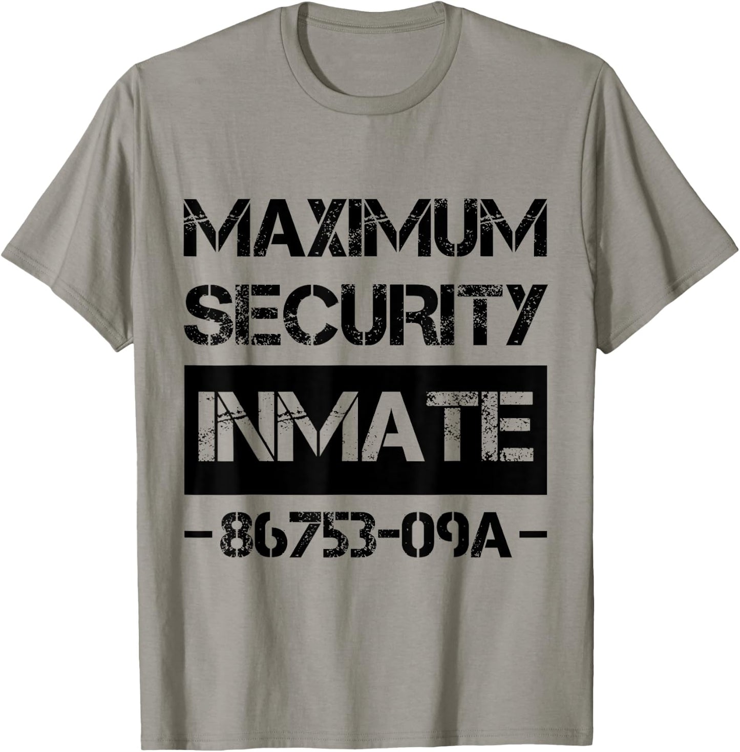 Security Ward Inmate Costume Jail Funny Lazy Halloween T-Shirt - T-Shirt | Sand