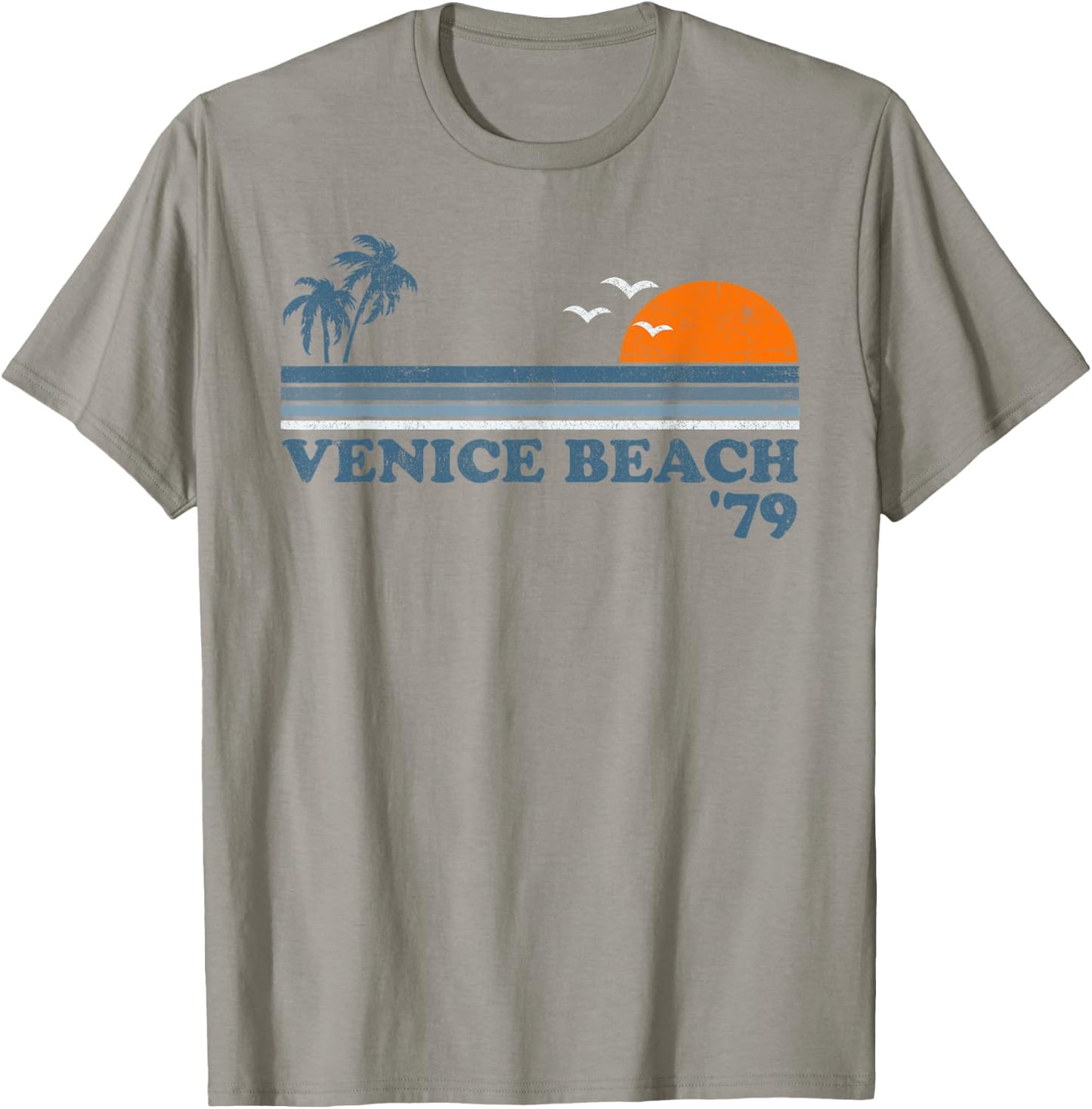 Vintage Venice Beach California Retro Sunset Surf 70's Gift Men Women Kids T-Shirt - T-Shirt | Sand