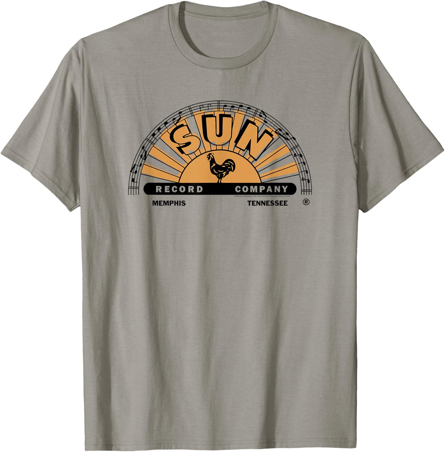 Sun Records Half Logo Painted Fill T-Shirt - T-Shirt | Sand