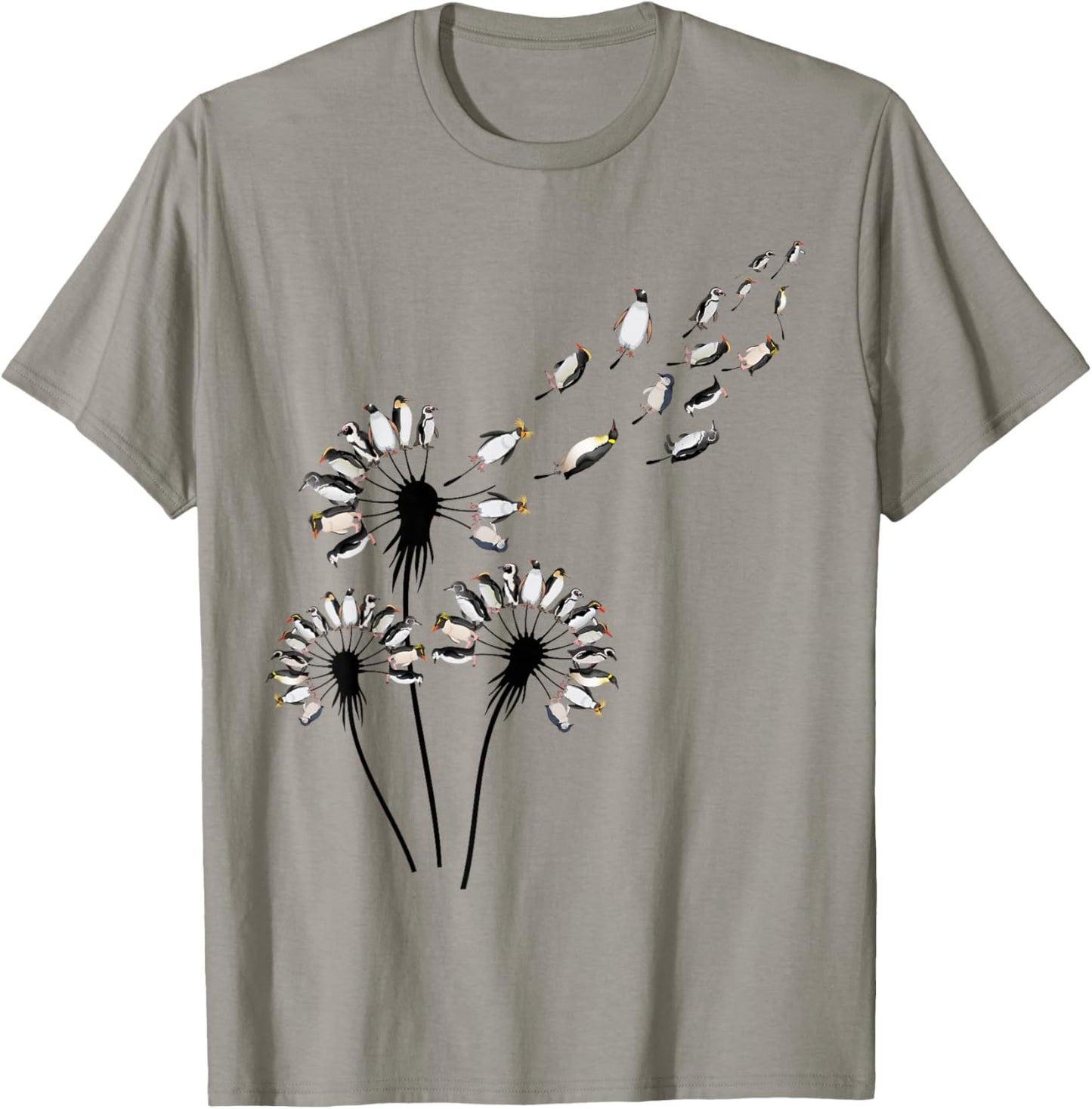 Dandelion Penguins Shirt for Penguin Lover | Penguin T-Shirt - T-Shirt | Sand
