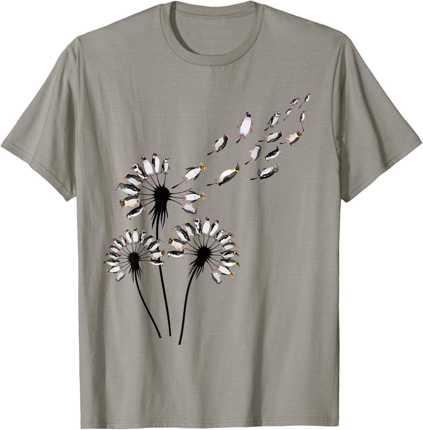 Dandelion Penguins Shirt for Penguin Lover | Penguin T-Shirt - T-Shirt | Sand