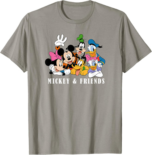 Disney Mickey And Friends Sensational Friends Disney Group T-Shirt - T-Shirt | Sand