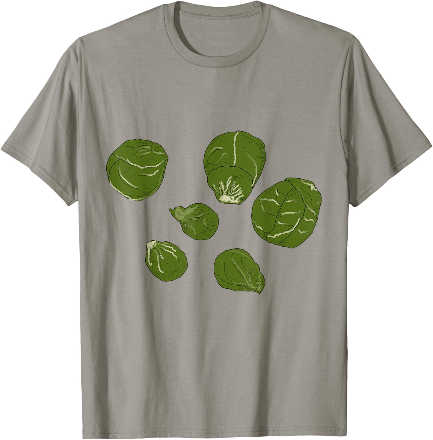 Brussel Sprouts Halloween Costume Gardening Farming Veggie T-Shirt - T-Shirt | Sand