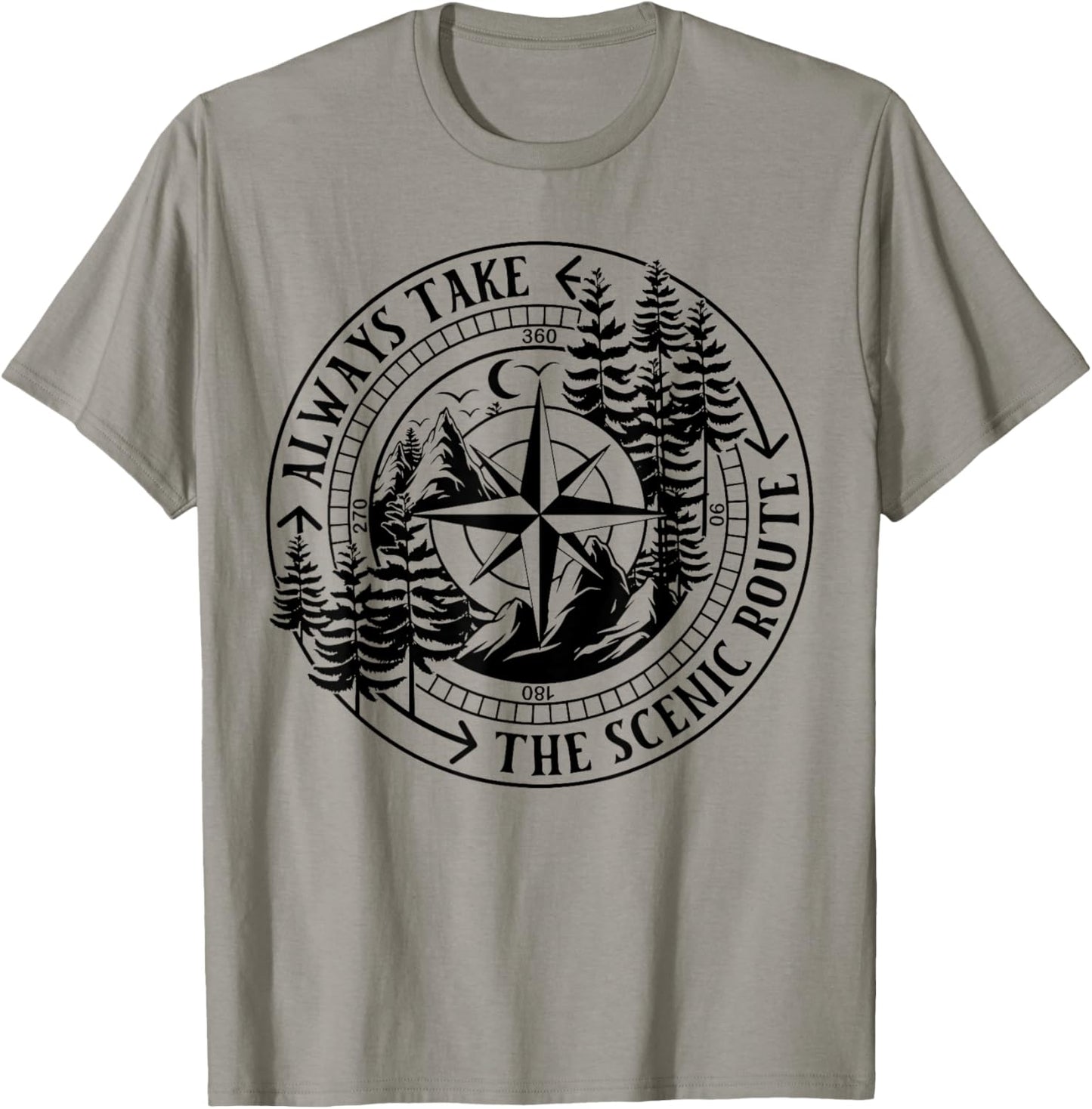 Always Take The Scenic Route T-Shirt - T-Shirt | Sand