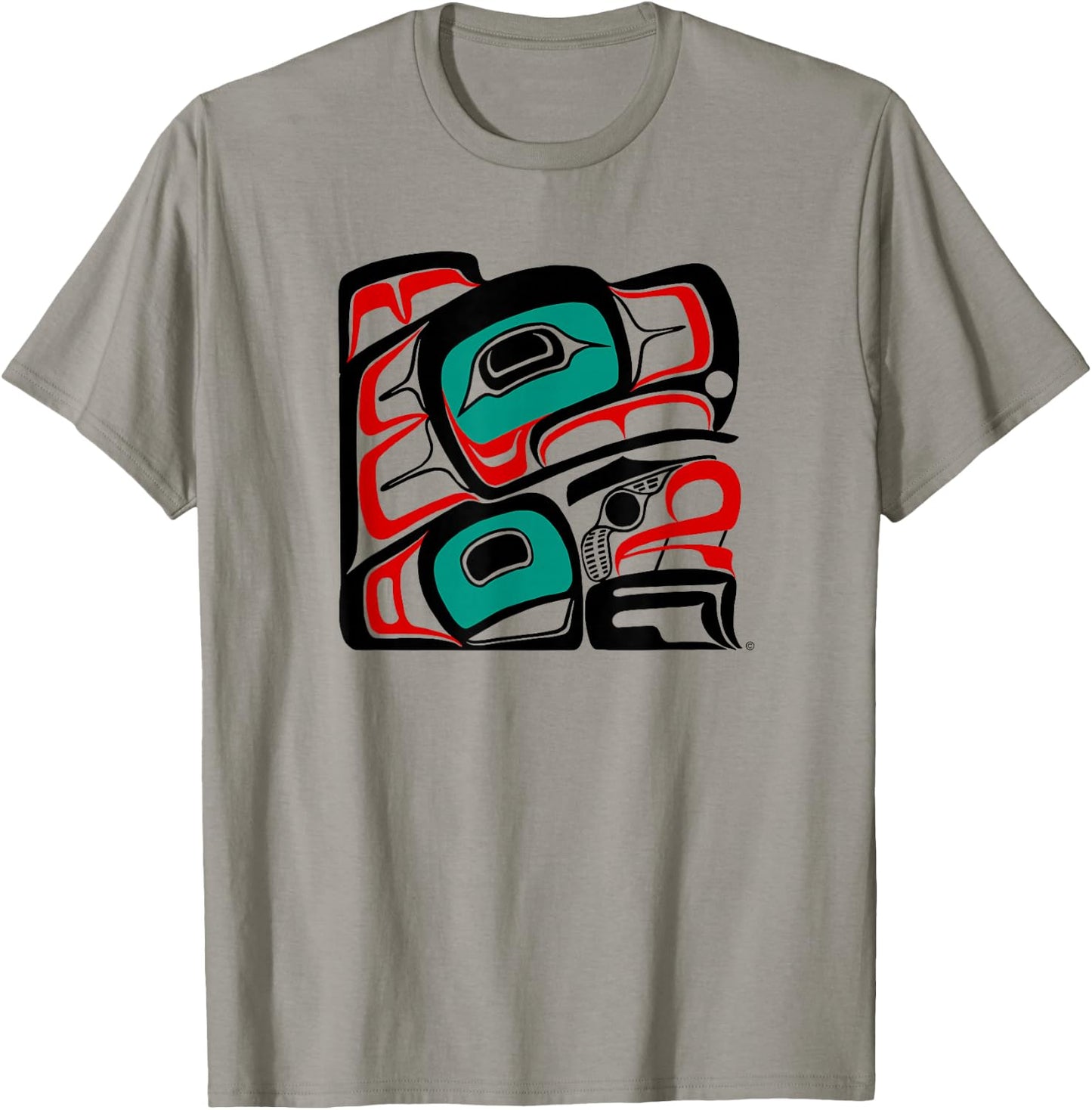 Eagle of NW Coast Native American Canadian Indian Style T-Shirt - T-Shirt | Sand