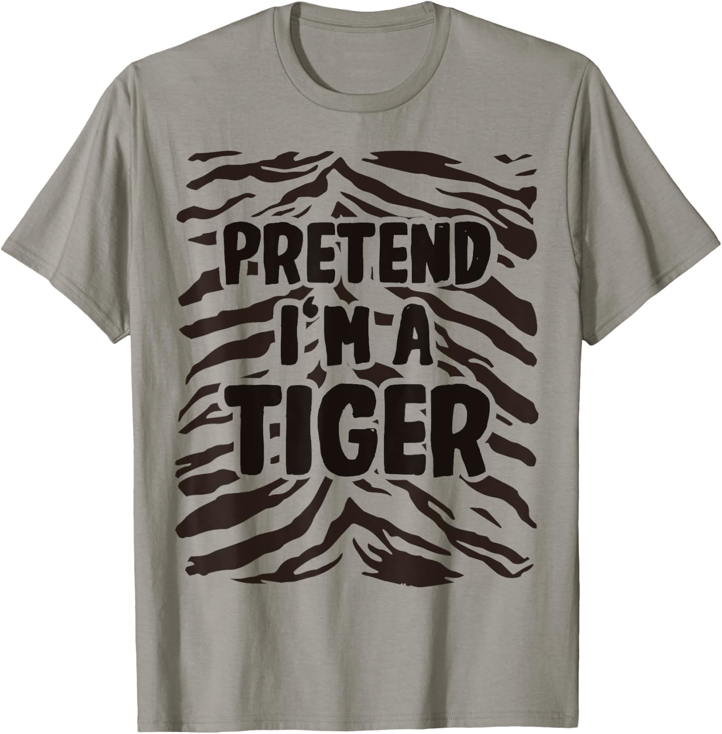 Pretend I'm a Tiger Costume Halloween T-Shirt - T-Shirt | Sand