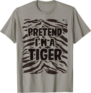 Pretend I'm a Tiger Costume Halloween T-Shirt - T-Shirt | Sand