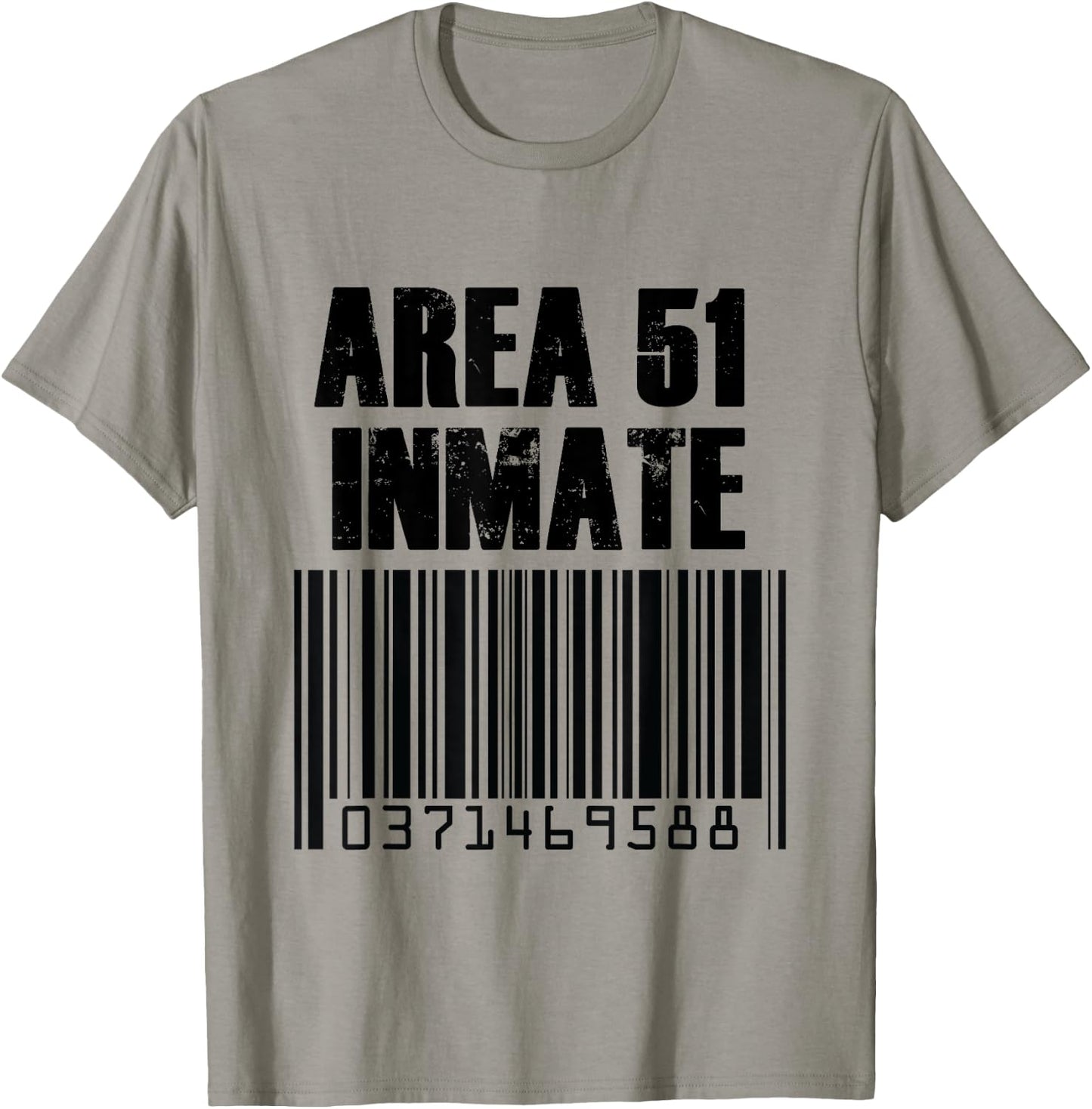 Area 51 Inmate Barcode Alien Green Costume T-Shirt - T-Shirt | Sand