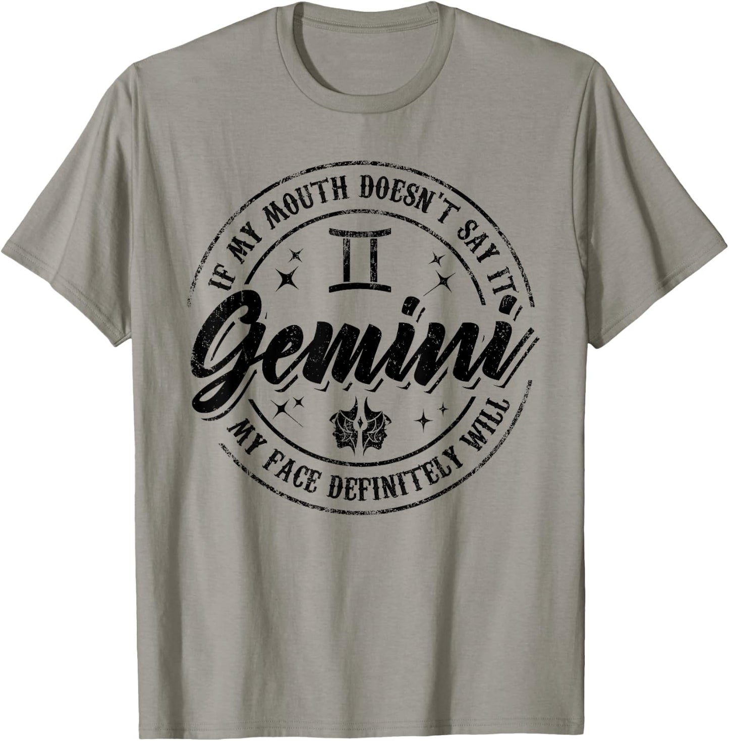 Gemini Horoscope Astrology Birthday Zodiac Sign Men Women T-Shirt - T-Shirt | Sand