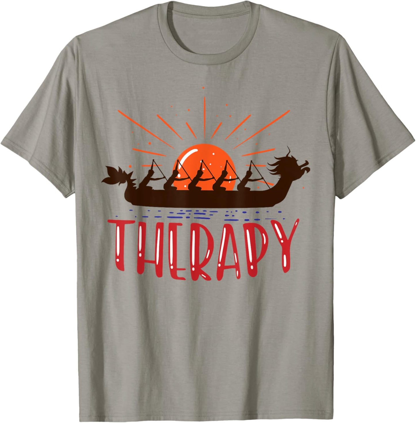Dragon boat is my therapy T-Shirt - T-Shirt | Sand