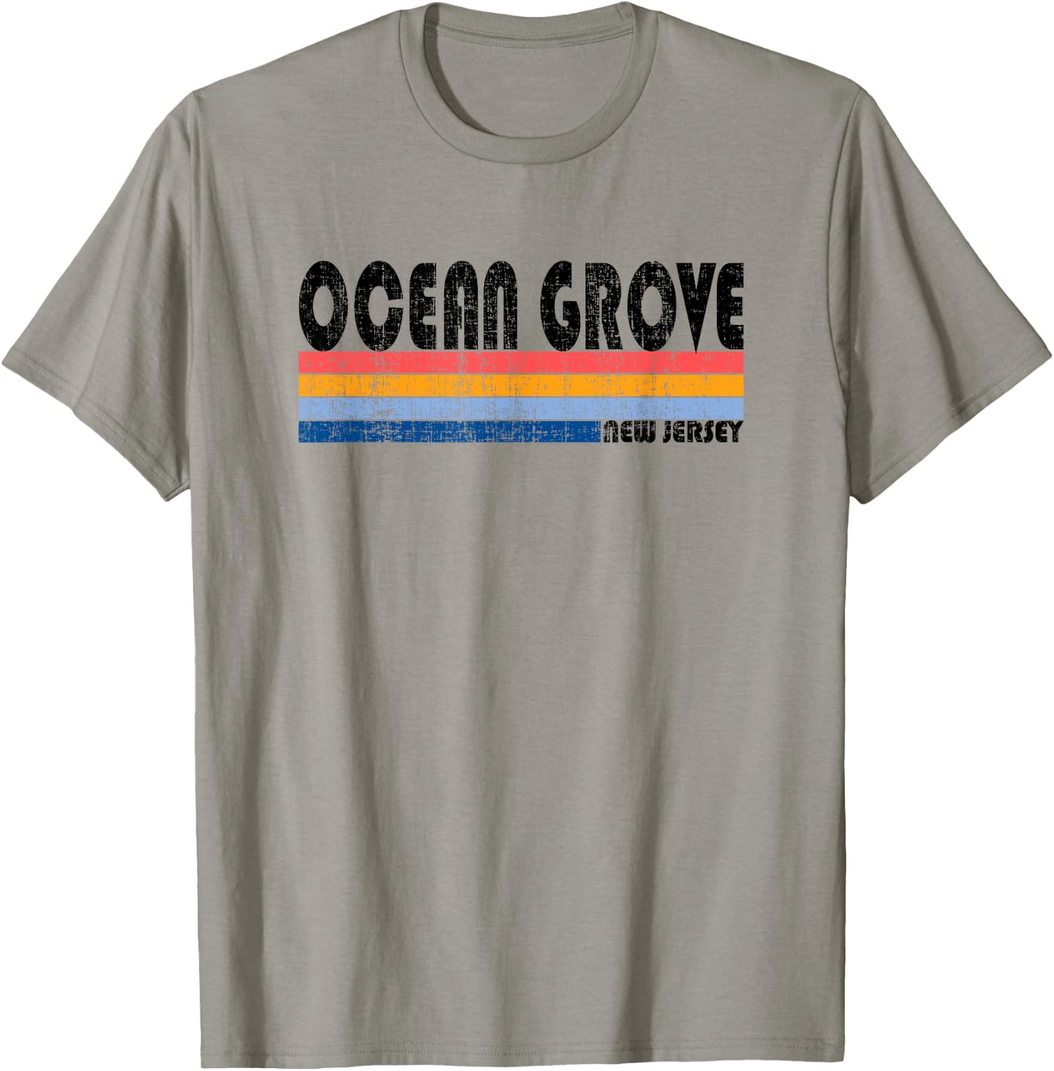 Vintage 70s 80s Style Ocean Grove, NJ T-Shirt - T-Shirt | Sand