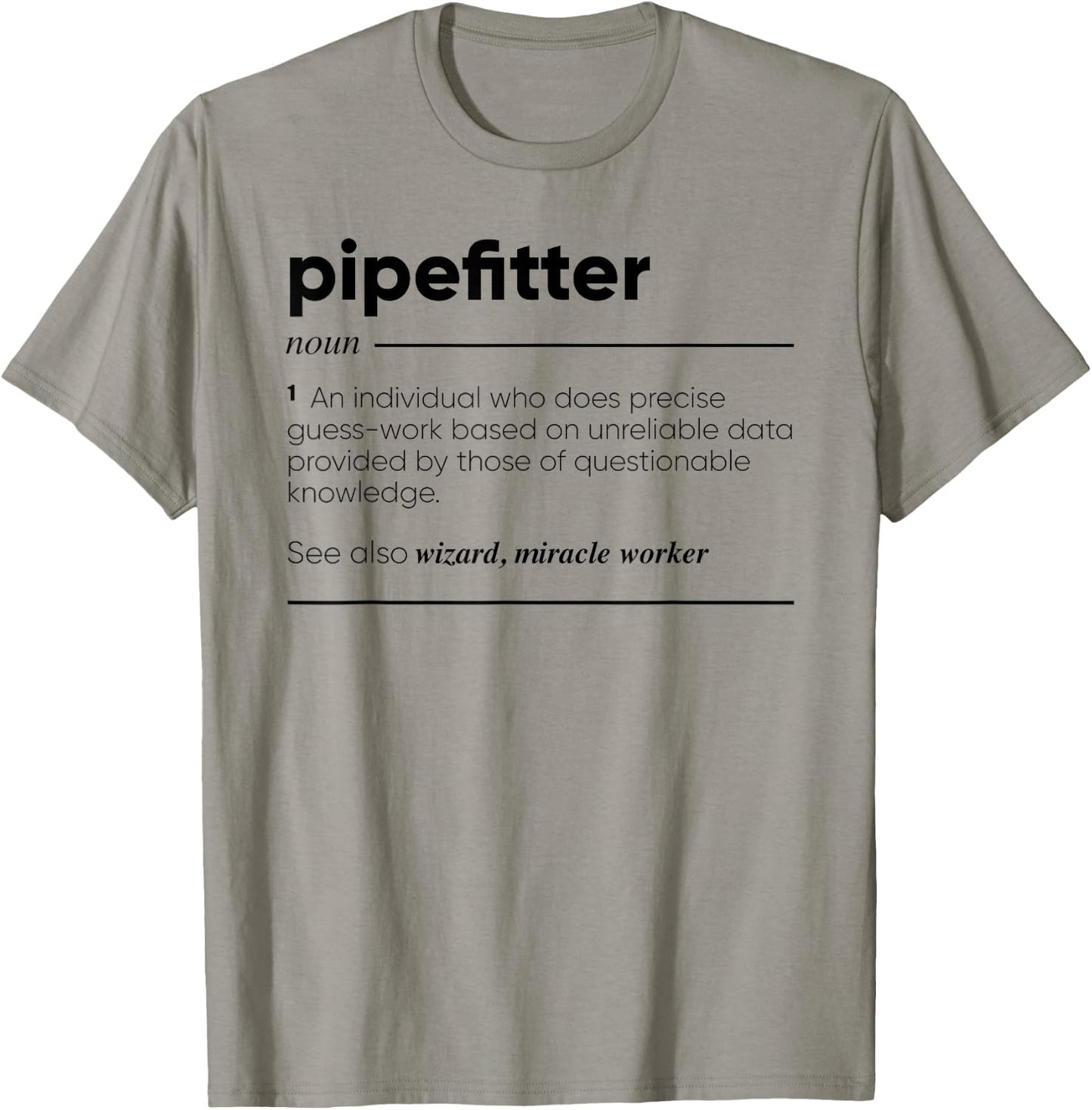 Gifts For Pipefitter Pipefitter Funny Definition T-Shirt - T-Shirt | Sand