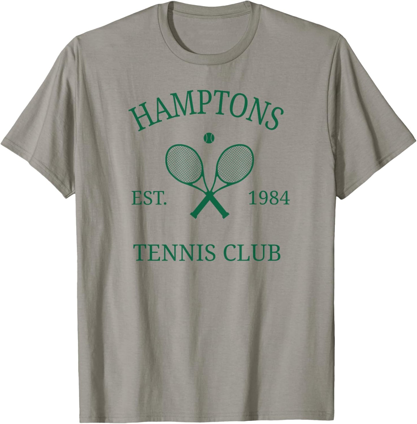 Hamptons Athletics Tennis Club Racquet Prep Vintage NY T-Shirt - T-Shirt | Sand