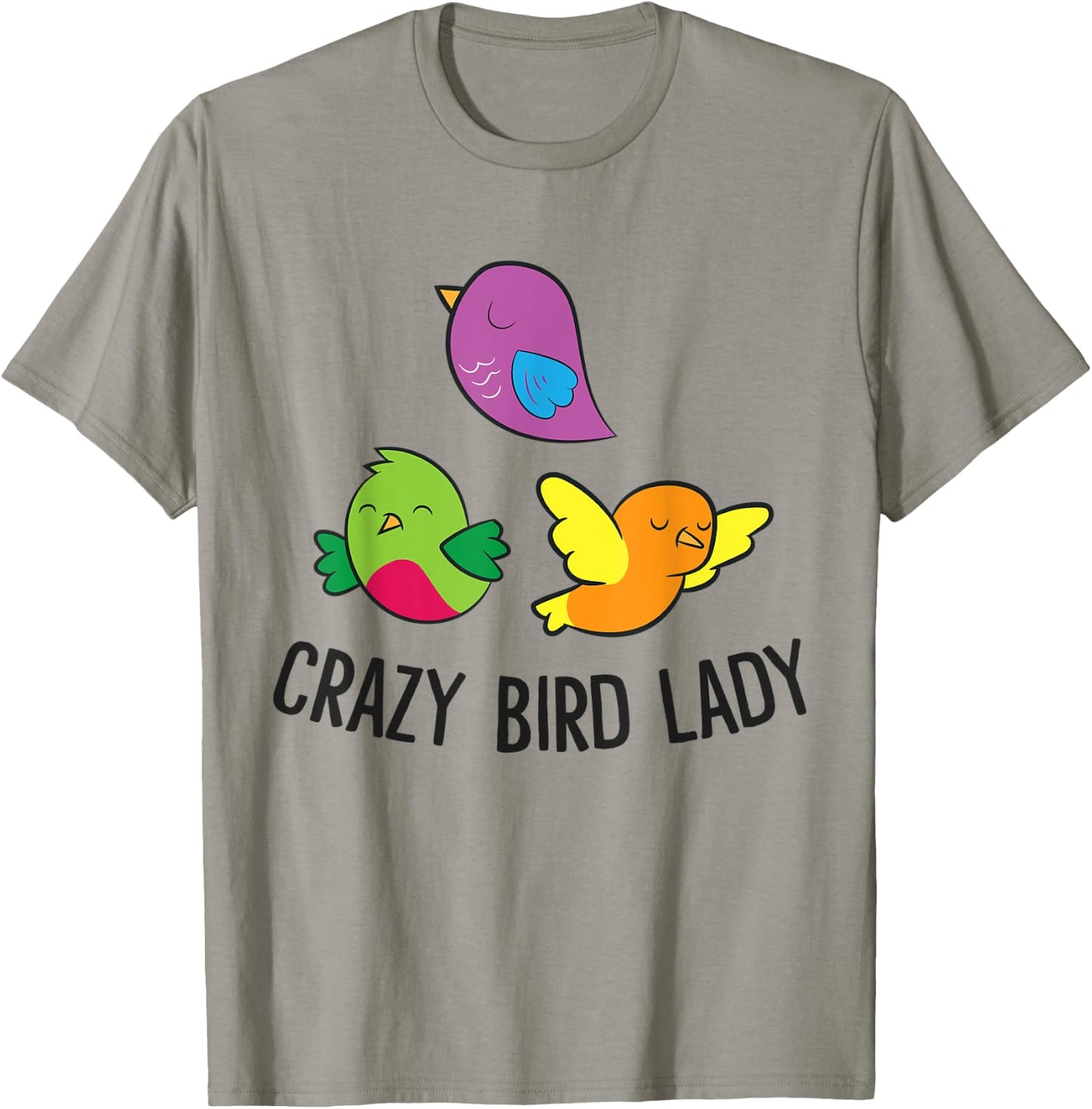 Bird Lover Crazy Bird Lady T-Shirt - T-Shirt | Sand