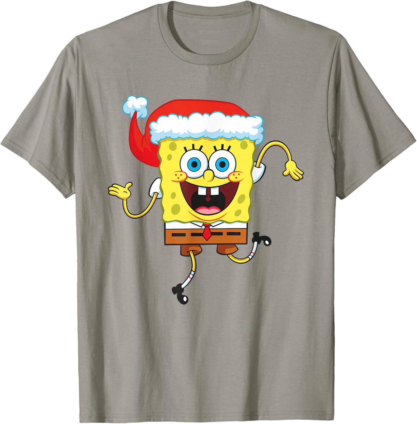 SpongeBob SquarePants Christmas Santa Hat T-Shirt - T-Shirt | Sand