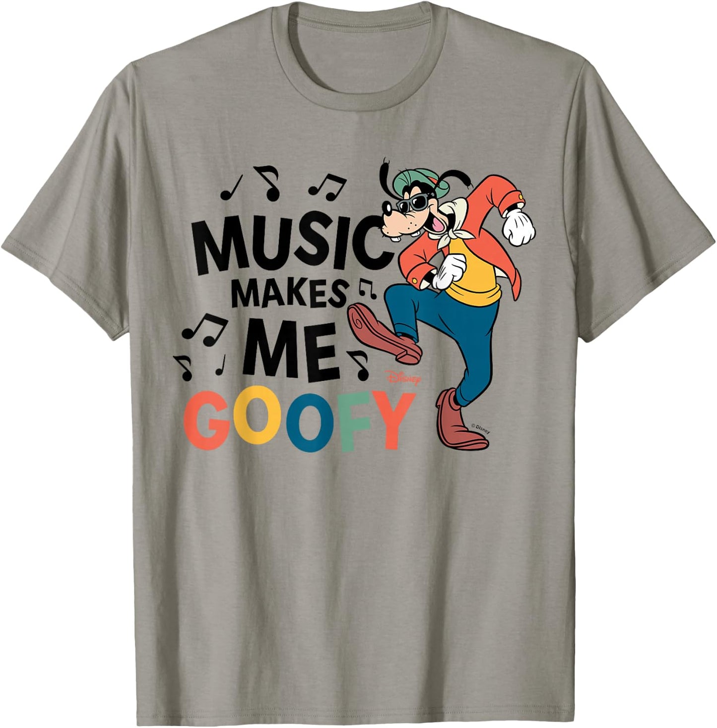 Disney - Music Makes Me Goofy T-Shirt - T-Shirt | Sand