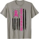Tough Guys Wear Pink Cool Pink Ribbon Flag T-Shirt - T-Shirt | Sand