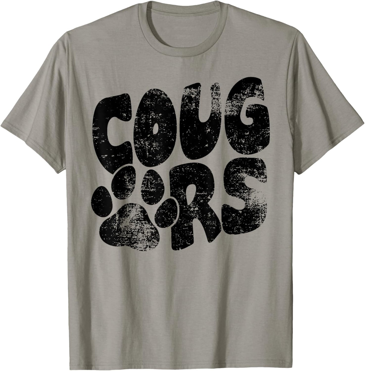 Cougars Football School Sports Fan Team Spirit T-Shirt - T-Shirt | Sand