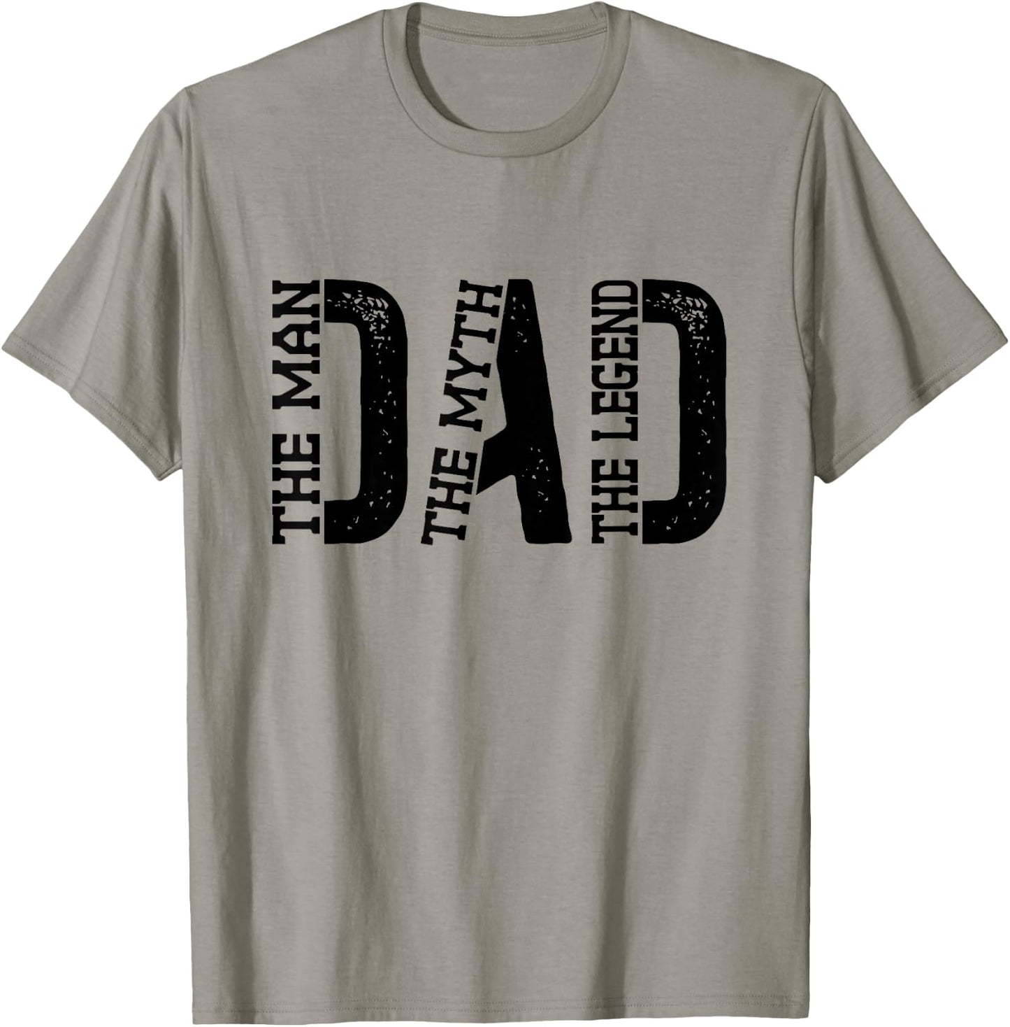 Dad The Man The Myth The Legend Print T-Shirt - T-Shirt | Sand