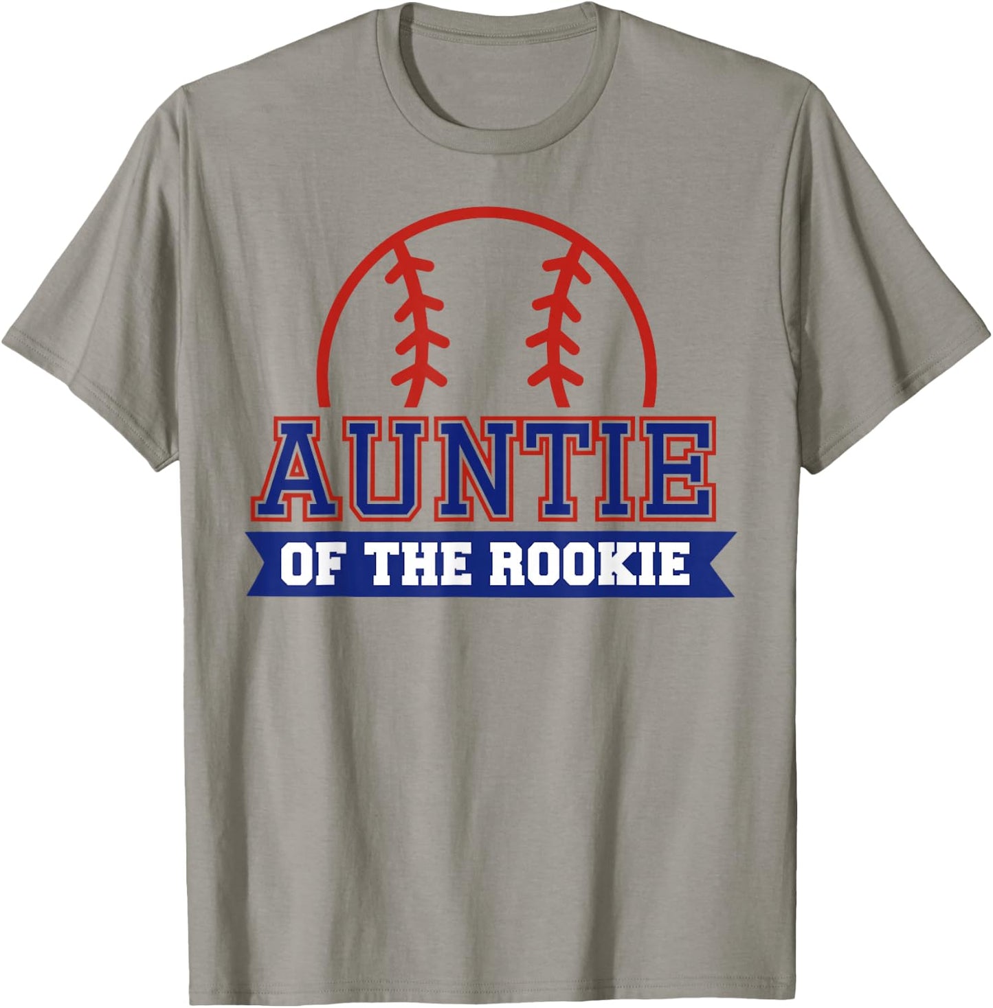 Auntie of Rookie 1st Birthday Baseball Theme Matching Party T-Shirt - T-Shirt | Sand