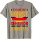 I'm On My Wurst Behavior I Dont Give A Schnitzel Oktoberfest T-Shirt - T-Shirt | Sand