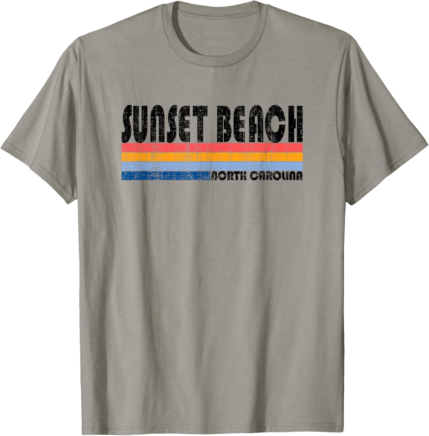 Vintage 70s 80s Style Sunset Beach, NC Women T-Shirt - T-Shirt | Sand