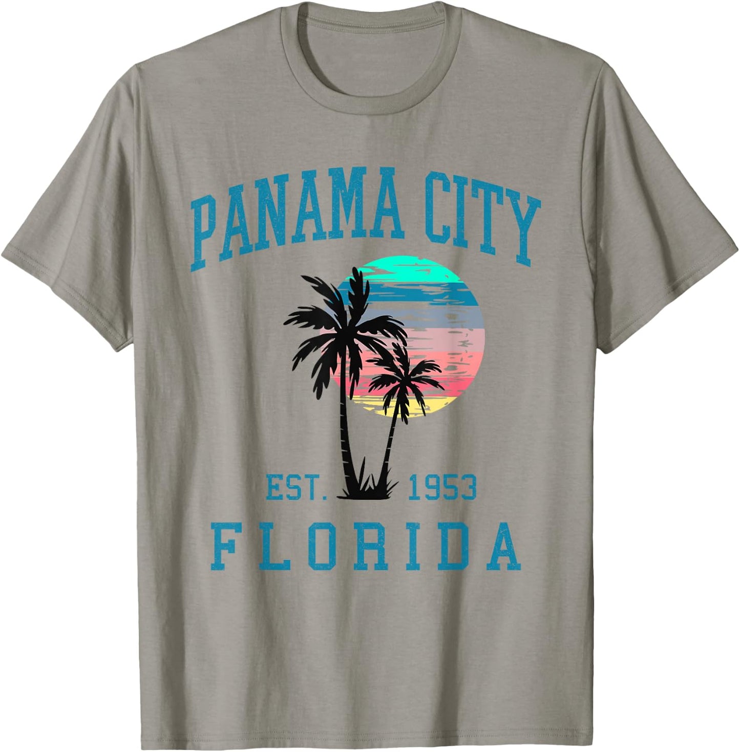 Panama City Florida Spring Vacations Beach Palm Trees Summer T-Shirt - T-Shirt | Sand