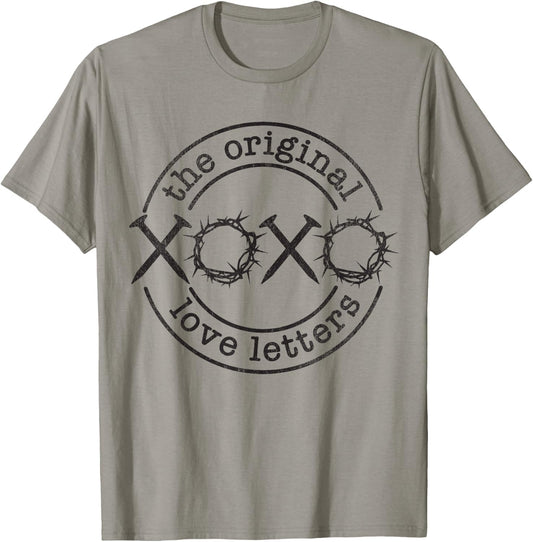 XoXo The Original Love Letters, Christian Easter Holiday T-Shirt - T-Shirt | Sand