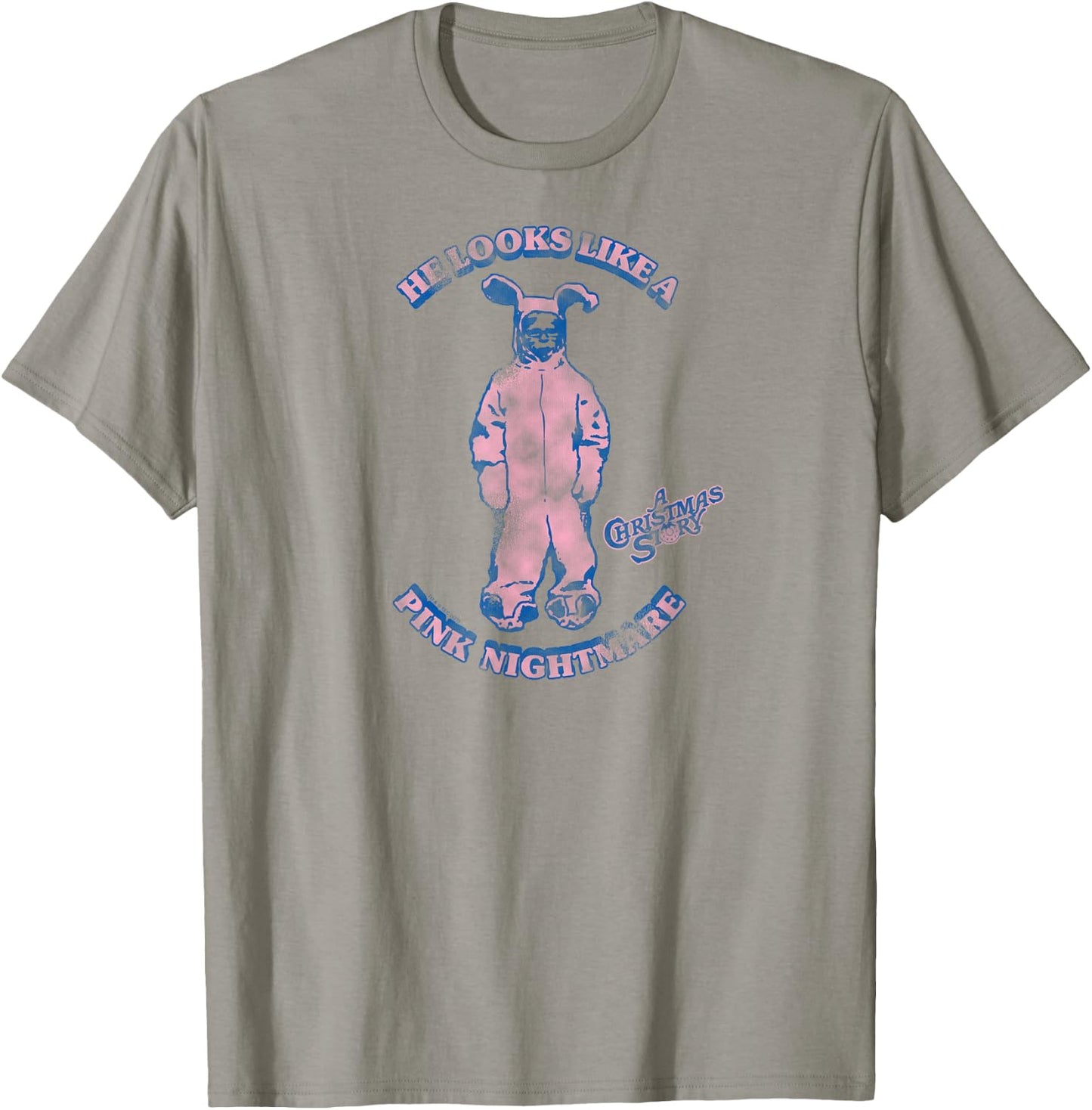 A Christmas Story Ralphie Looks Like A Pink Nightmare Funny T-Shirt - T-Shirt | Sand