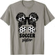 Proud Soccer Little Sister for Baby Girls Kids Messy Bun Fun T-Shirt - T-Shirt | Sand