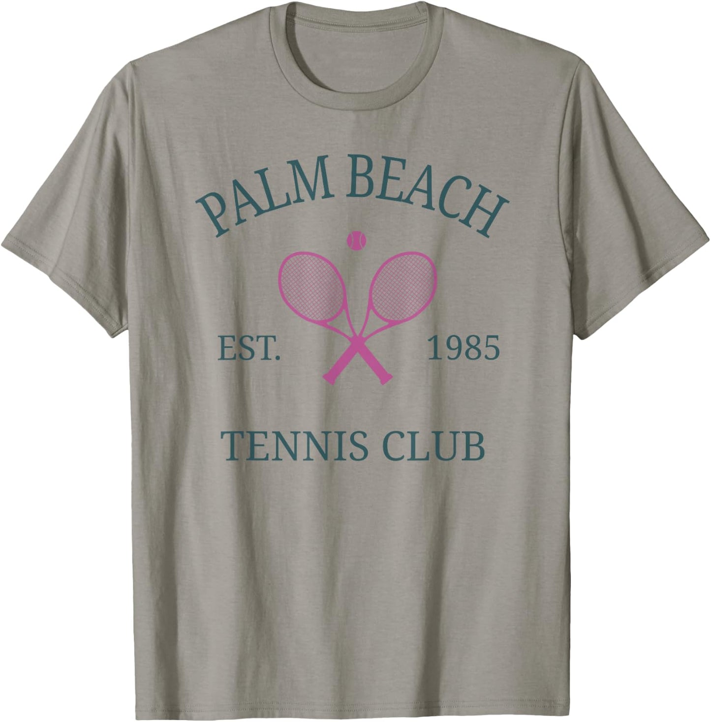 Beach Florida Athletics Tennis Club Racquet Prep T-Shirt - T-Shirt | Sand