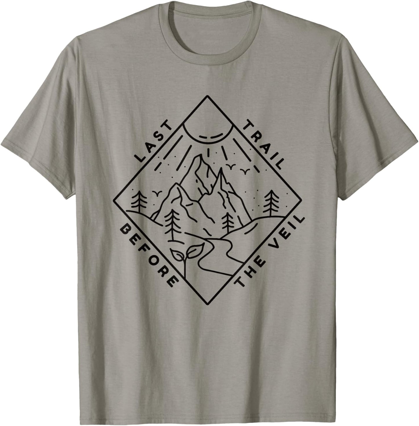 Bachelorette Hiking Mountain Last Trail Before The Veil T-Shirt - T-Shirt | Sand