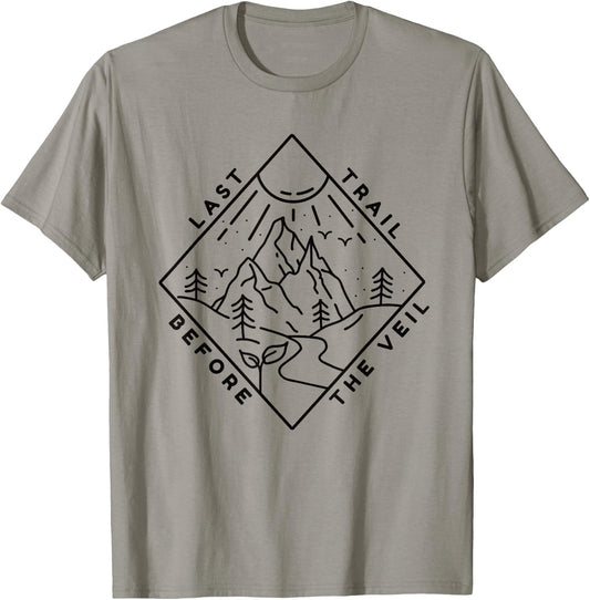 Bachelorette Hiking Mountain Last Trail Before The Veil T-Shirt - T-Shirt | Sand