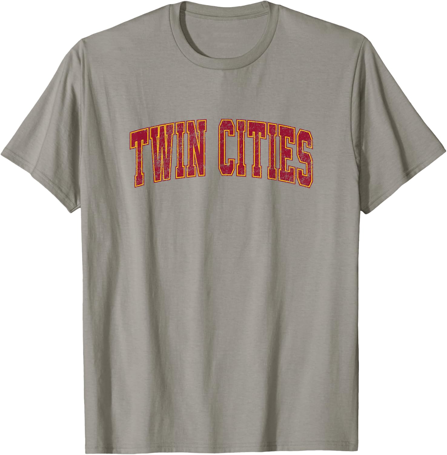 Twin Cities Minnesota MN Vintage Athletic Sports T-Shirt - T-Shirt | Sand