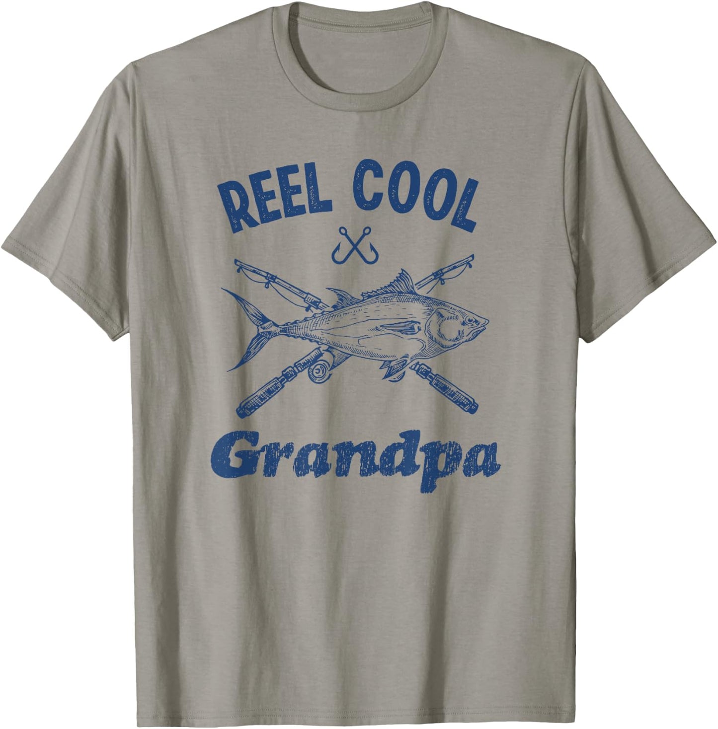 Reel Cool Grandpa Fishing Vintage T-Shirt - T-Shirt | Sand