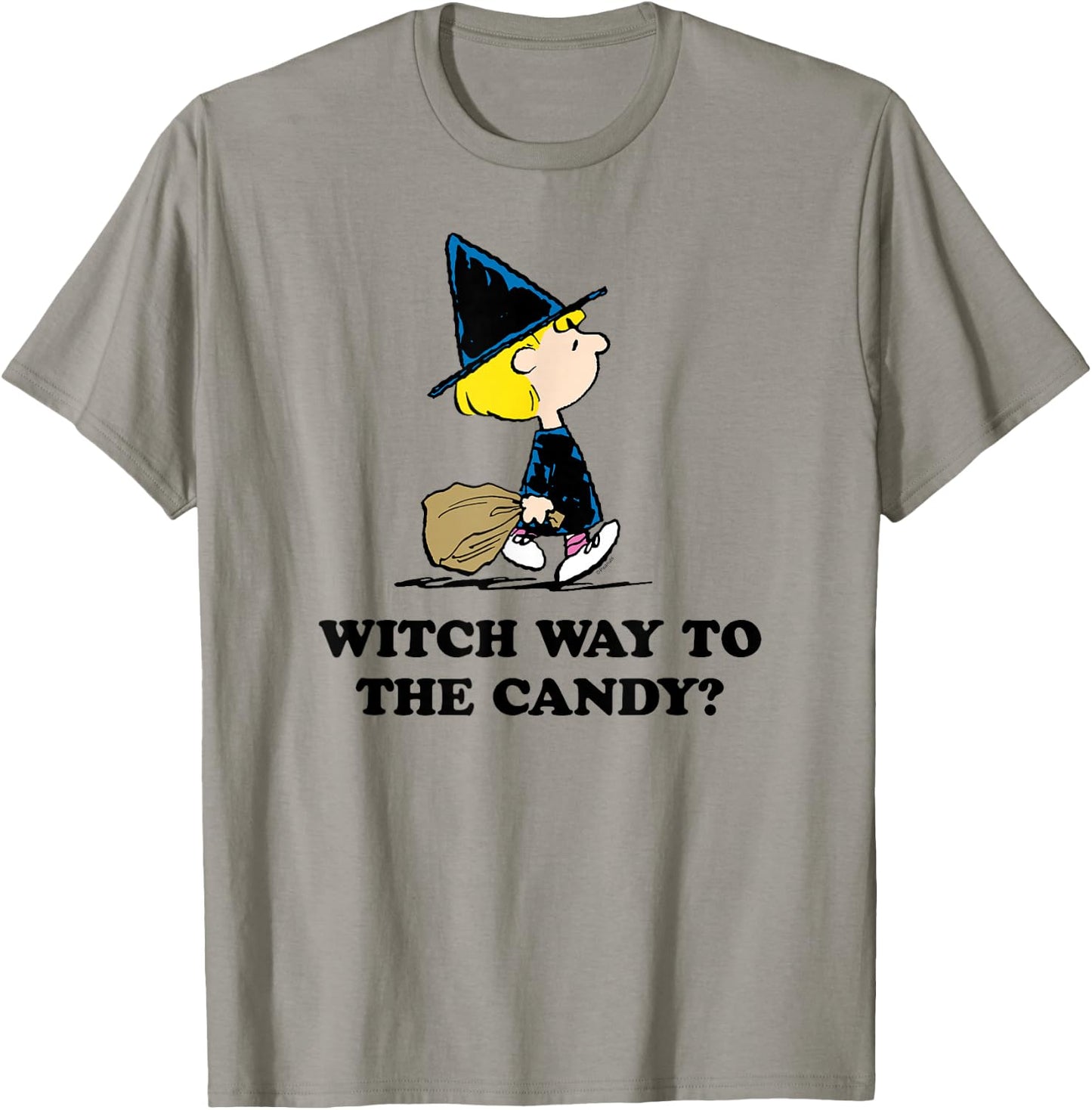 Peanuts - Sally Halloween Witch Way To The Candy? T-Shirt - T-Shirt | Sand