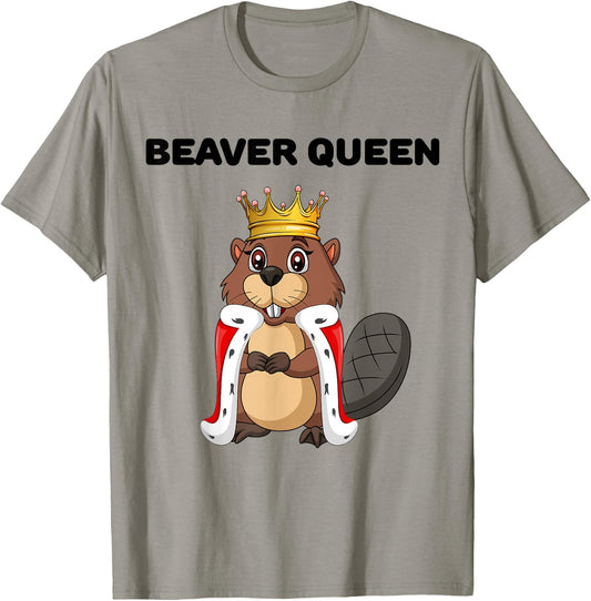 Beaver Queen | Girls Beaver Lover | Beaver T-Shirt - T-Shirt | Sand