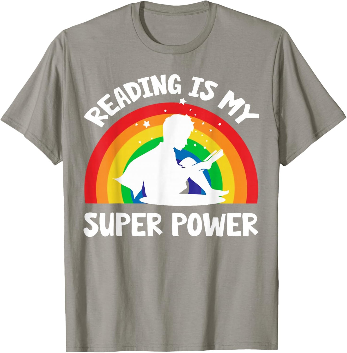 Reading Is My Superpower Book-Shirt Kids Boy Toddler Teacher T-Shirt - T-Shirt | Sand