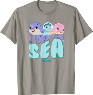 DreamWorks Not Quite Narwhal I Love the Sea T-Shirt - T-Shirt | Sand