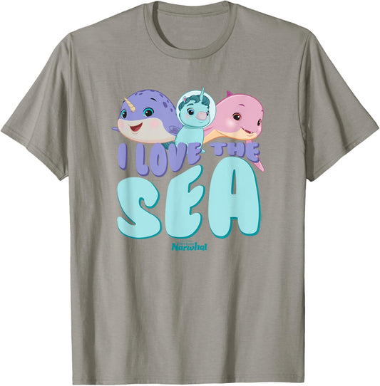 DreamWorks Not Quite Narwhal I Love the Sea T-Shirt - T-Shirt | Sand