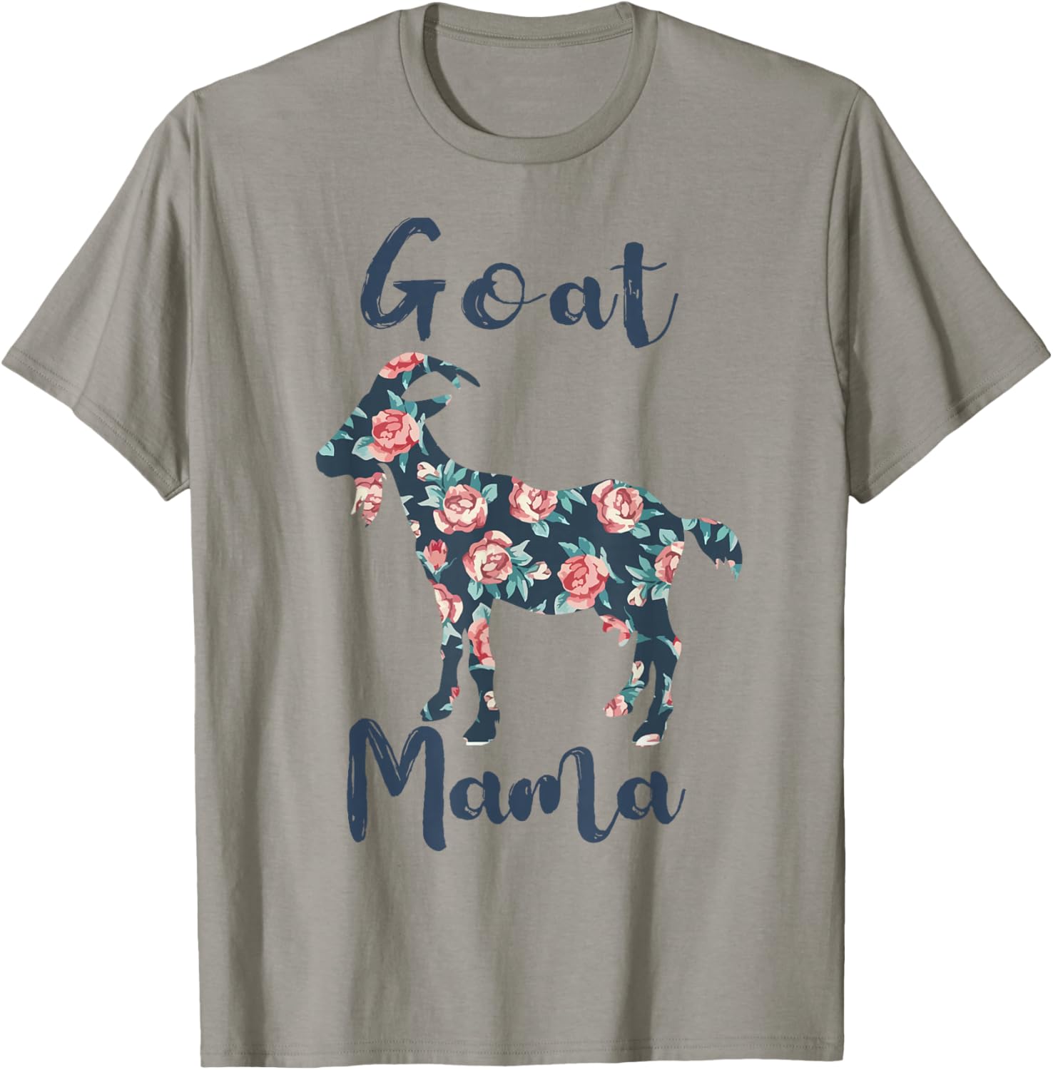 Goat Mama Shirt Women Goat Mom Farm Mother Day Gift Funny T-Shirt - T-Shirt | Sand