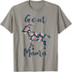 Goat Mama Shirt Women Goat Mom Farm Mother Day Gift Funny T-Shirt - T-Shirt | Sand