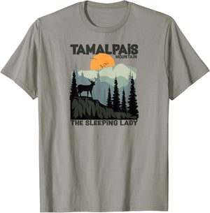 Mt. Tamalpais The Sleeping Lady Marin County California T-Shirt - T-Shirt | Sand