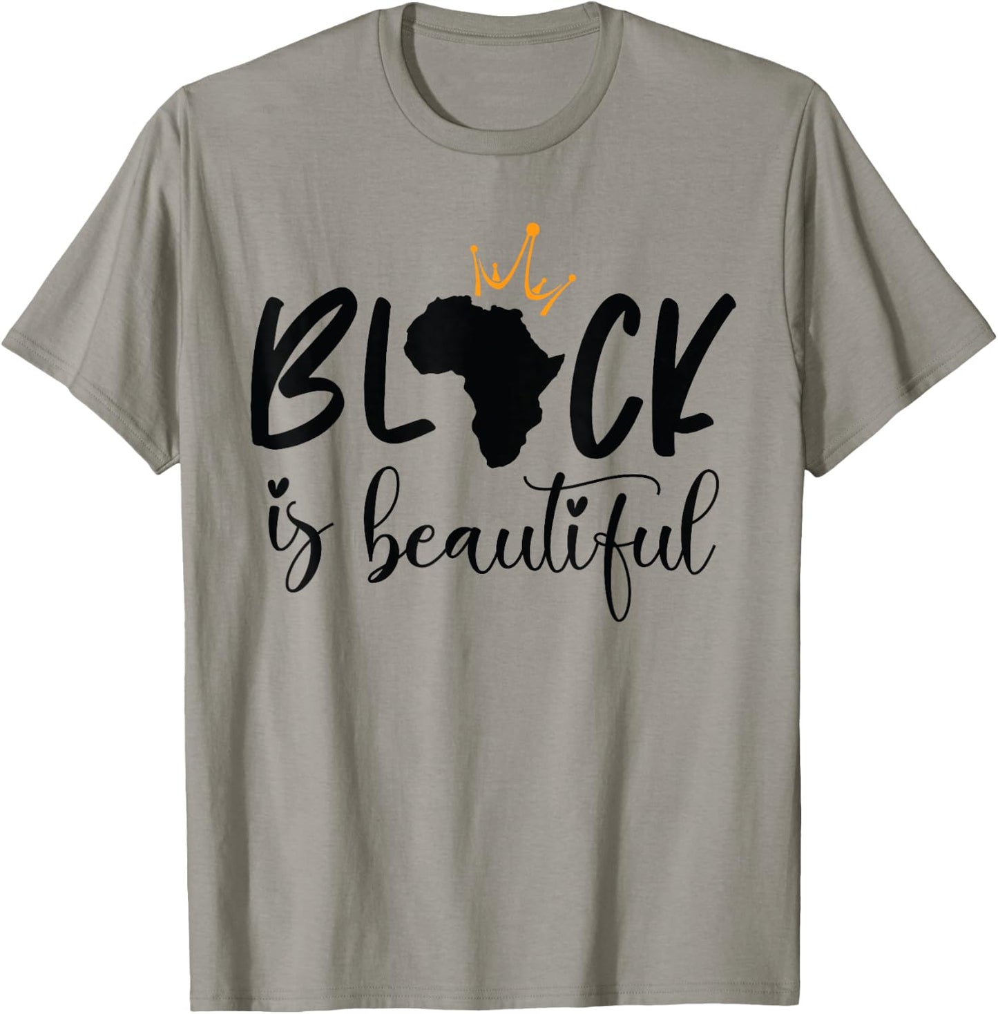 Black Is Beautiful Black King And Queen African American T-Shirt - T-Shirt | Sand