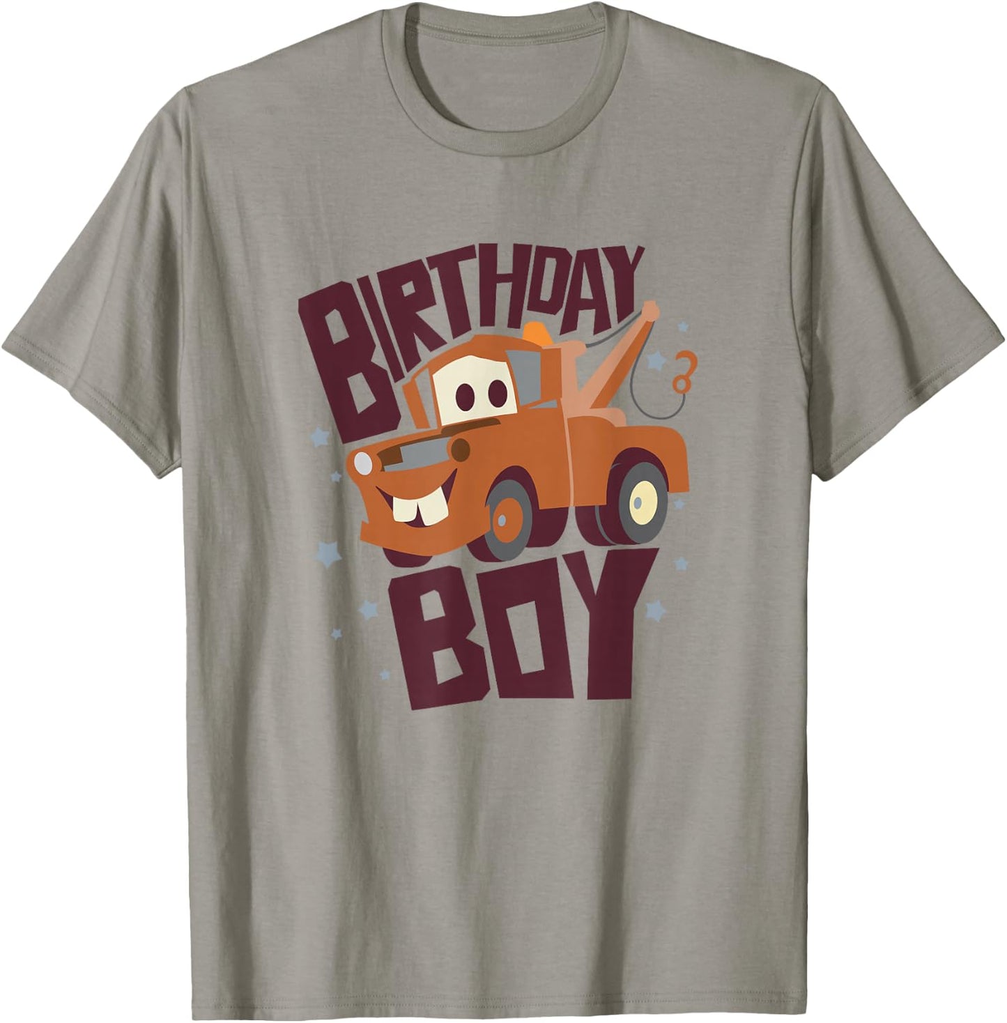 Disney Pixar Cars Birthday Boy Tow Mater Portrait T-Shirt - T-Shirt | Sand