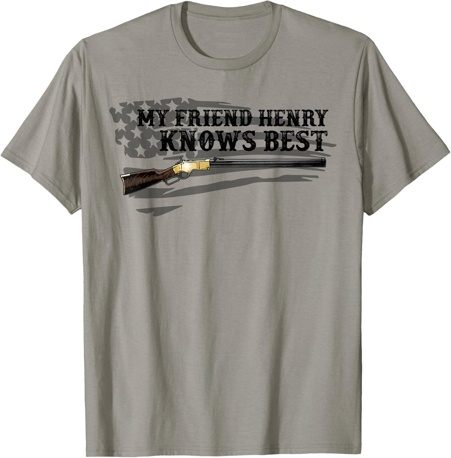Henry Rifle American flag T-Shirt - T-Shirt | Sand