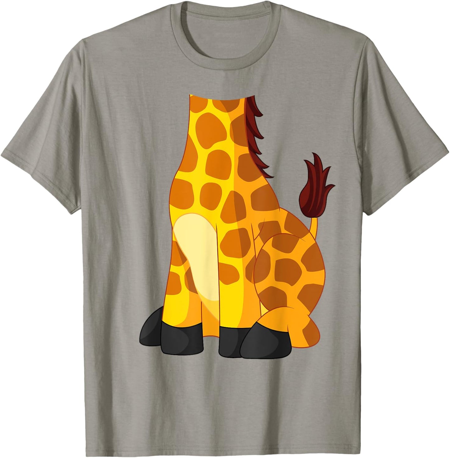 Giraffe for Adults & Kids - Men & Women's Giraffe Costume T-Shirt - T-Shirt | Sand