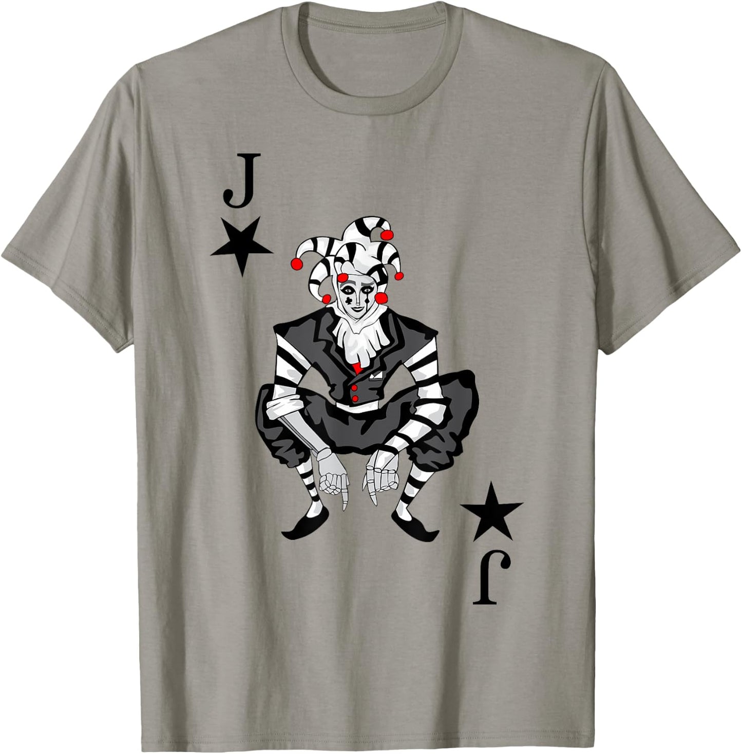 Playing Card Joker Rummy Mardi Gras Carnival Costume T-Shirt - T-Shirt | Sand