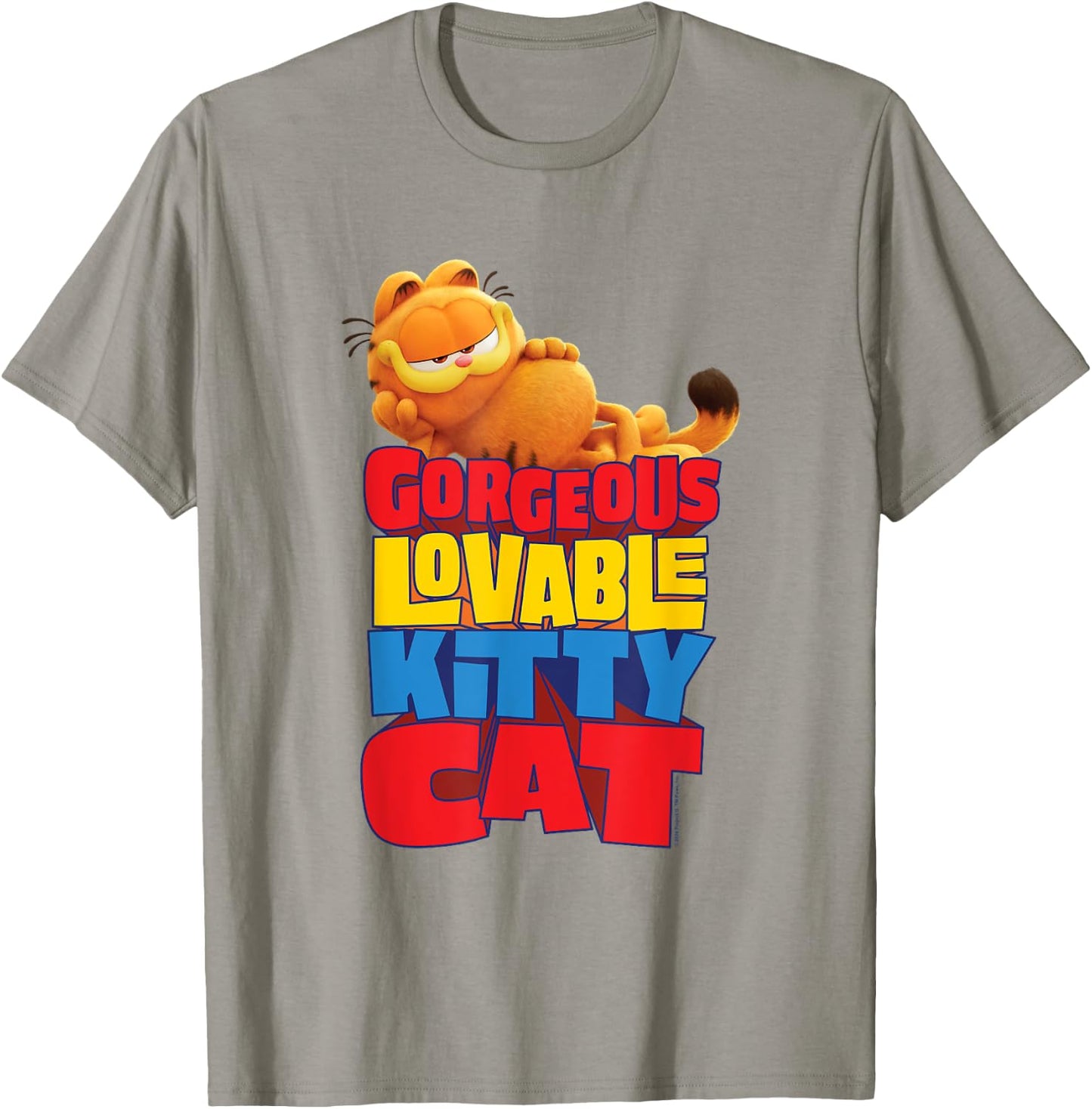 The Garfield Movie Gorgeous Lovable Kitty Cat Sassy Poster T-Shirt - T-Shirt | Sand