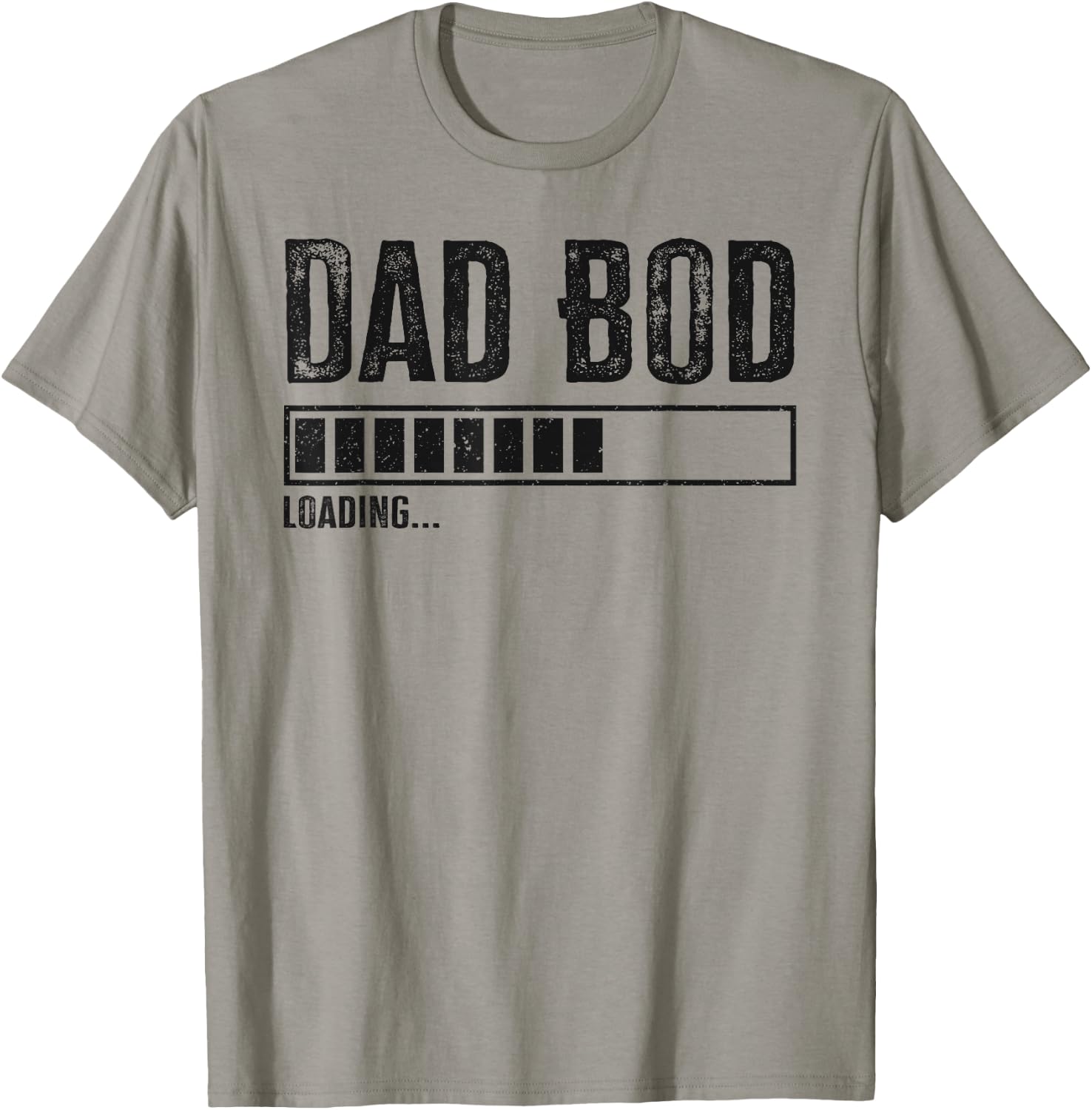 Dad Bod Loading 2024 Funny Dad Fathers Day Baby Announcement T-Shirt - T-Shirt | Sand